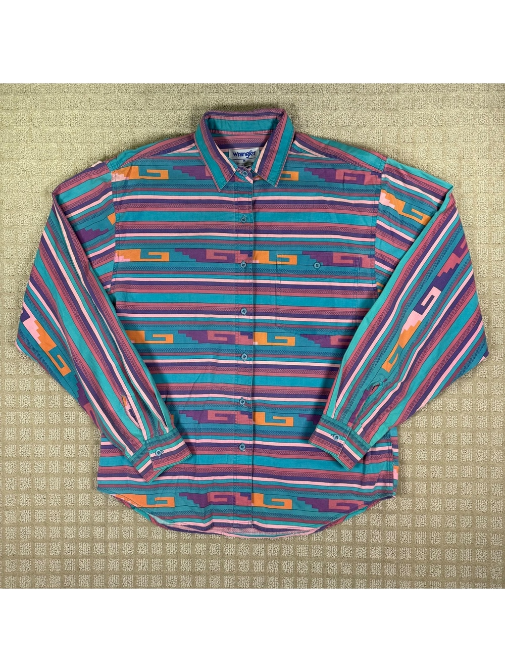 Vintage Wrangler Southwestern Aztec Shirt Women M
